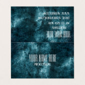 Abstracte slijptextuur visitekaartje (Buitenkant ongevouwen)