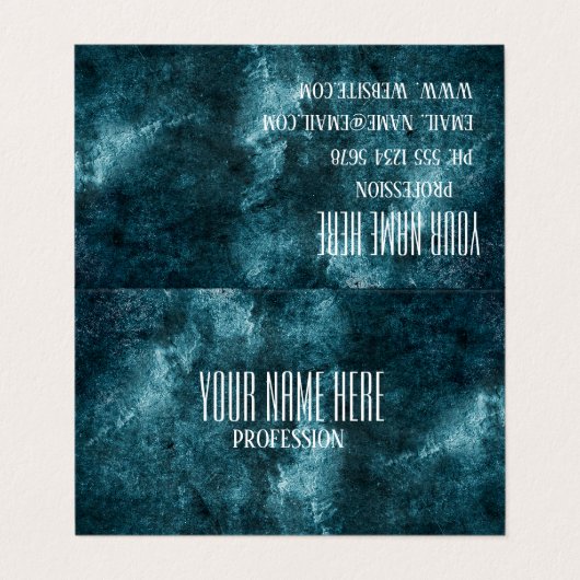 Abstracte slijptextuur visitekaartje (Buitenkant ongevouwen)