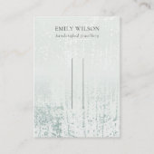 Abstracte Sliver Aqua Rain Hairclips Pin display Visitekaartje (Voorkant)