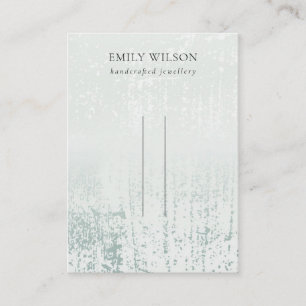 Abstracte Sliver Aqua Rain Hairclips Pin display Visitekaartje