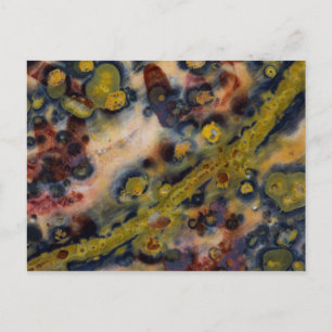 Abstracte sluiten van Ocean Jasper Briefkaart