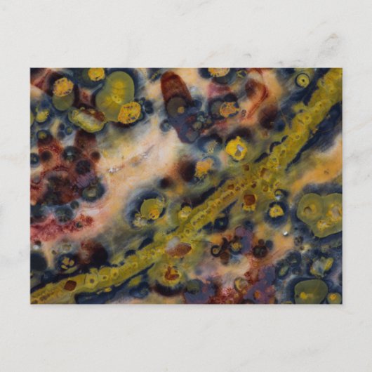 Abstracte sluiten van Ocean Jasper Briefkaart (Voorkant)