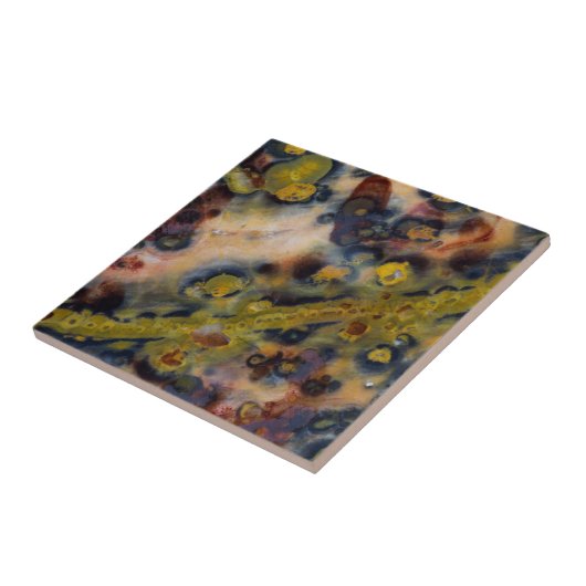 Abstracte sluiting van Ocean Jasper Tegeltje (Zijkant)