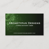 Abstracte Snake Skin Visitekaartje (Achterkant)