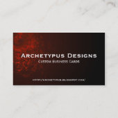 Abstracte Snake Skin Visitekaartje (Achterkant)