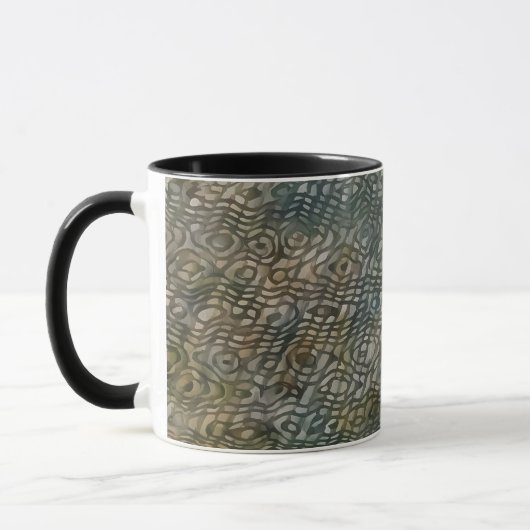 Abstracte Snakeskin Art Mok Cup (Links)