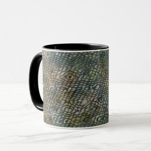 Abstracte Snakeskin Art Mok Cup (Voorkant links)