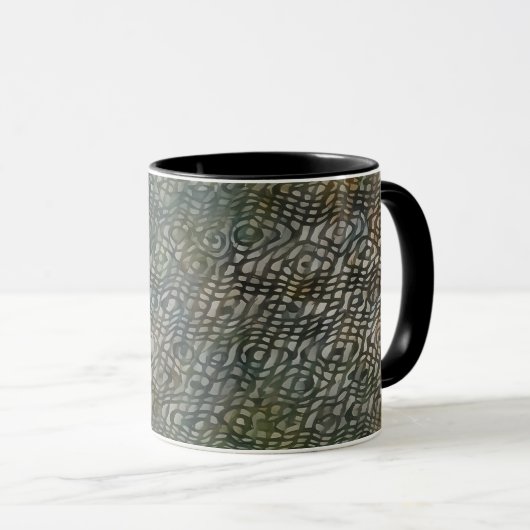 Abstracte Snakeskin Art Mok Cup (Voorkant rechts)
