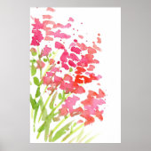 Abstracte Snapdragons Poster (Voorkant)
