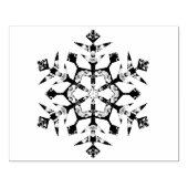 Abstracte sneeuwvlok 2 patroon kunststempel rubberstempel (Afrduk)