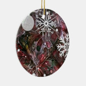Abstracte Sneeuwvlok Kerst Ornament (Rechts)
