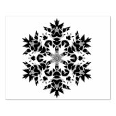 Abstracte sneeuwvlok patroon kunst stempel (Afrduk)