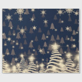 Abstracte sneeuwvlokken. 2d illustratie. Heilige C Cadeaupapier (Vlak)