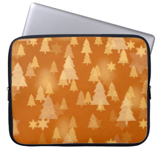 Abstracte sneeuwvlokken. 2d illustratie. Kerstmis Laptop Sleeve