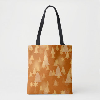 Abstracte sneeuwvlokken. 2d illustratie. Kerstmis Tote Bag