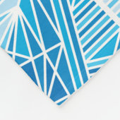 Abstracte sneeuwvlokken met diepvriesster naadloos fleece deken (Hoek)