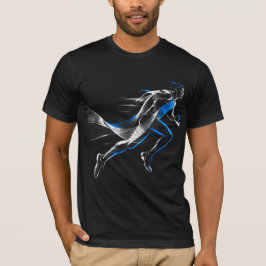 Abstracte Snelheidsrenner Atletische Bewegingskuns T-shirt