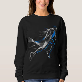 Abstracte Snelheidsrenner Atletische Bewegingskuns Trui