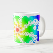 Abstracte snijcirkel grote koffiekop (Voorkant rechts)