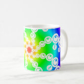 Abstracte snijcirkel koffiemok (Voorkant rechts)