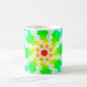 Abstracte snijcirkel koffiemok (Center)