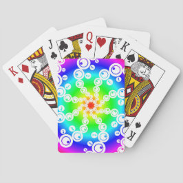 Abstracte snijcirkel pokerkaarten