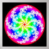 Abstracte snijcirkel poster (Voorkant)