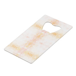 Abstracte snijplank met een pastelkleurig waterver creditkaart flessenopener
