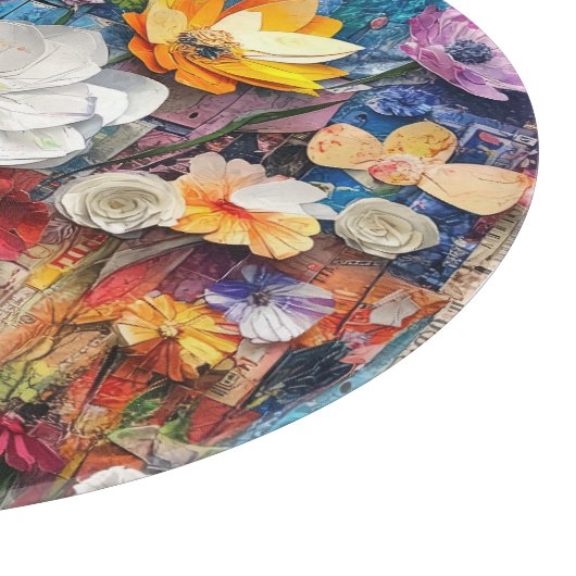 Abstracte snijplank voor bloemen (Hoek)