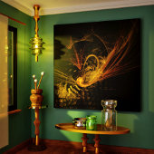 Abstracte snijpuntafdruk van schilderCanvas Canvas Afdruk