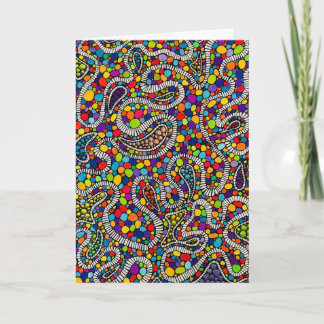 Abstracte Snoepfabriek Kunstontwerp Wenskaart Kaart