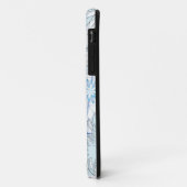 Abstracte Snowflake Blue en White iPhone 5 hoesje (Achterkant/links)