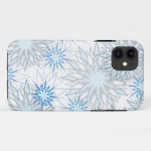 Abstracte Snowflake Blue en White iPhone 5 hoesje (Achterkant (horizontaal))