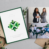 Abstracte Snowflake Corporate Vakantie Kaart