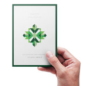 Abstracte Snowflake Corporate Vakantie Kaart