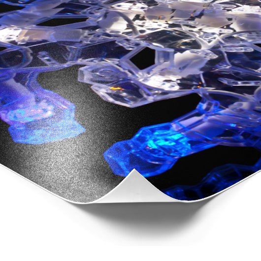 Abstracte Snowflake Photo Print Foto Afdruk (Hoek)