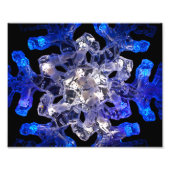 Abstracte Snowflake Photo Print Foto Afdruk (Voorkant)