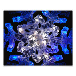 Abstracte Snowflake Photo Print Foto Afdruk