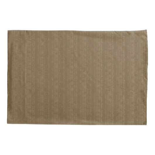 Abstracte Soft Hues Deep Gold Subtle Stripe Kussensloop (Achterkant-Links)