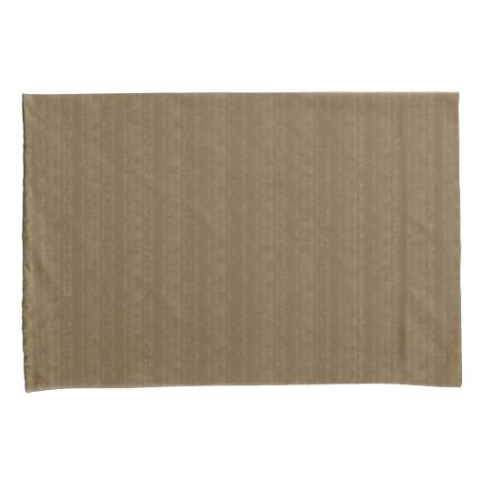Abstracte Soft Hues Deep Gold Subtle Stripe Kussensloop (Voorkant-Rechts)