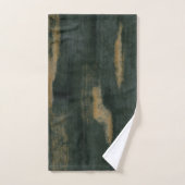 Abstracte Soft Hues Deep Green & Gold Bad Handdoek (Handdoek)