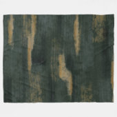 Abstracte Soft Hues Deep Green & Gold Fleece Deken (Voorkant (Horizontaal))