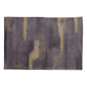 Abstracte Soft Hues Deep Plum & Gold Kussensloop (Achterkant-Links)