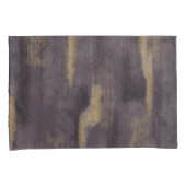 Abstracte Soft Hues Deep Plum & Gold Kussensloop (Voorkant-Rechts)