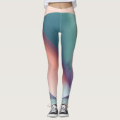 Abstracte soft kleur leggings (Voorkant)