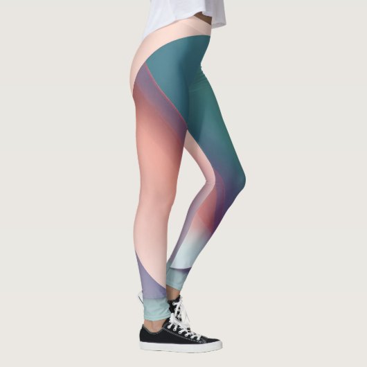 Abstracte soft kleur leggings (Rechts)