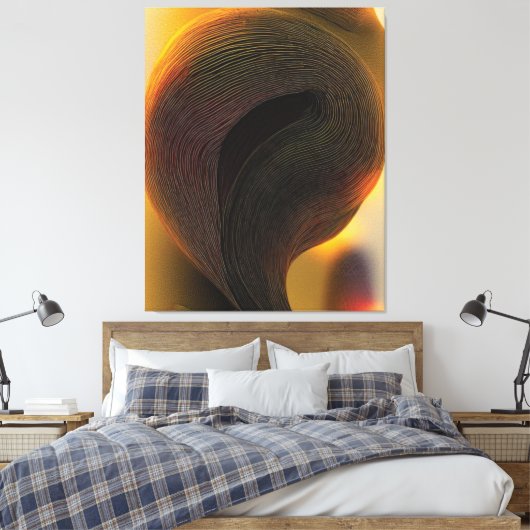 Abstracte Soulless Canvas afdrukken (Insitu (Slaapkamer))