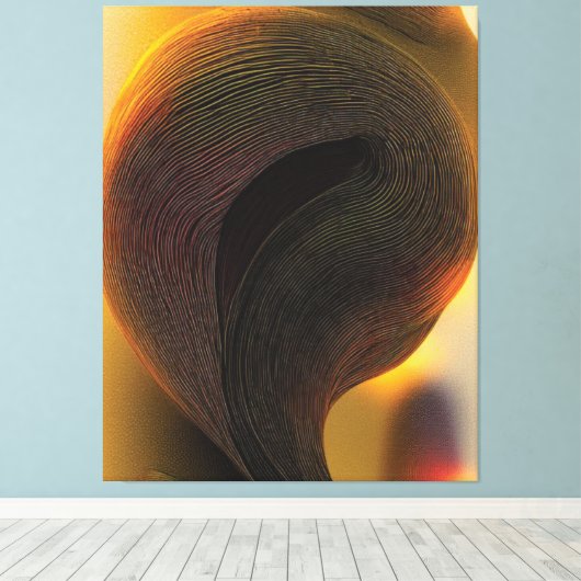 Abstracte Soulless Canvas afdrukken (Insitu (Houten vloer))