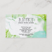 *~* Abstracte spannende verfstreken REIKI Ivy Visitekaartje (Achterkant)