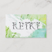 *~* Abstracte spannende verfstreken REIKI Ivy Visitekaartje (Voorkant)